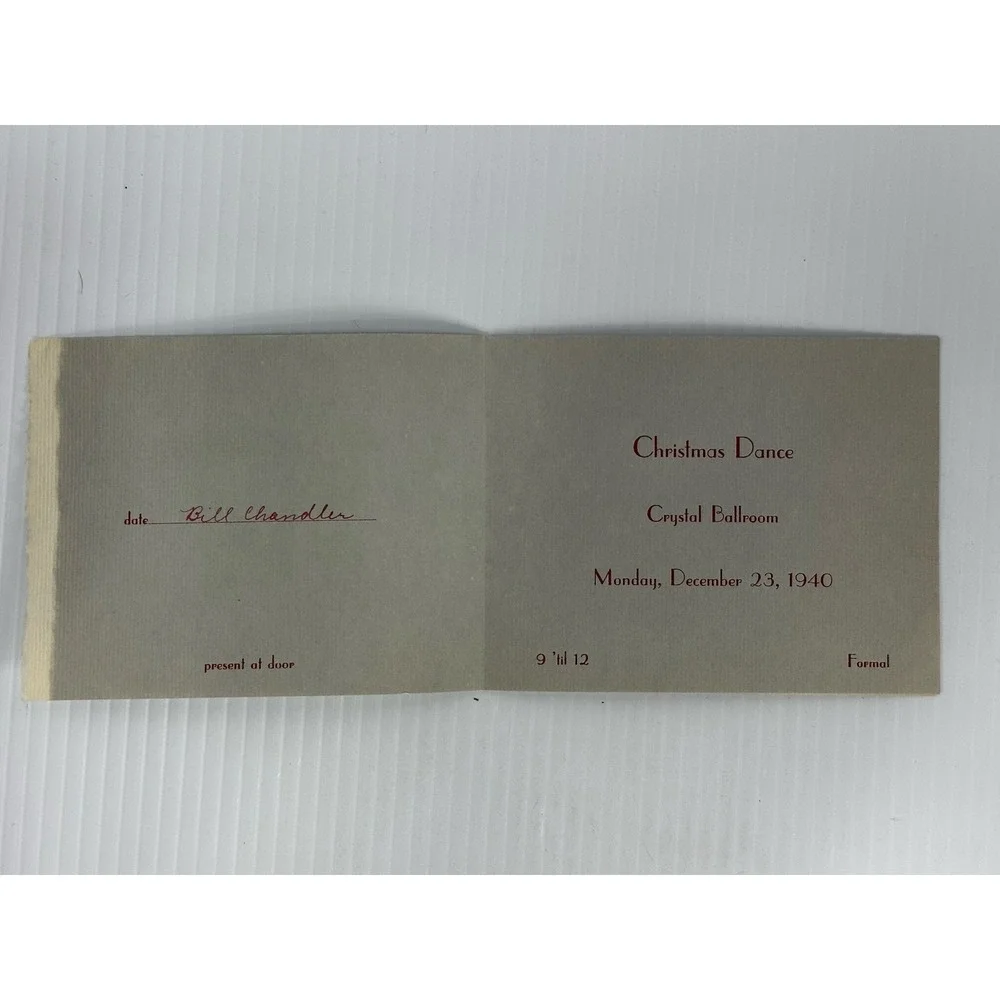 Vintage Lot Party Invitations Christmas Sports Swing Top Notcher Cavaliers 1940s